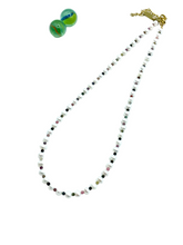 Freshwater pearls & tourmaline necklace