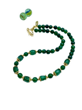 INTENSE GREEN AGATE NECKLACE