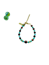 Tiger’s eye & Amazonite gemstone bracelet