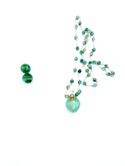 ''PHILTRE DE CLAIRVOYANCE'' ROSARIO NECKLACE (Fluorite)