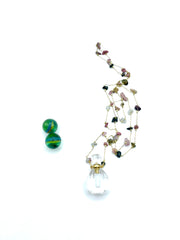 ''PHILTRE DE LUMIERE'' ROSARIO NECKLACE (ROCK QUARTZ)