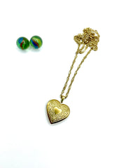 ''OPEN HEART'' STAINLESS STEEL CHAIN NECKLACE