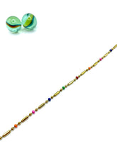 ''funny mini beads'' chain ANKLET