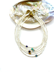 ''MINI TINY PRECIOUS'' RICE PEARLS NECKLACE