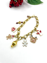 ''BASE'' steel chain (xmas charm bracelet)