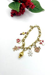 ''BASE'' steel chain (xmas charm bracelet)