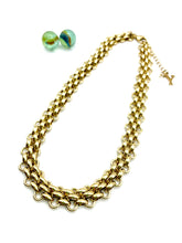 Vintage 80s Steel Chain Necklace