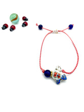 ''Ceramic little bird'' march bracelet