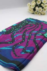 ''ΒΥΘΟΣ'' ΜΠΛΕ/ΜΑΤΖΕΝΤΑ ( ΜΑΝΤΗΛΙ 100% ΜΕΤΑΞΙ )