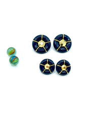''STARFISH'' vintage earrings (blue)