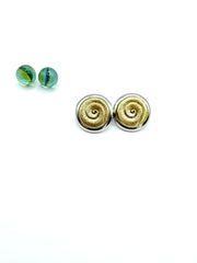 ''Sea snails'' vintage earrings