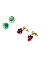 “Red strawberries” earrings