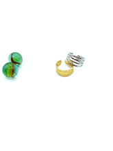 “Hammered lines” stainless steel RING