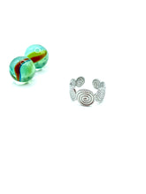 ''spiral'' minimal stainless steel RING