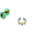 ''sun'' minimal stainless steel RING ( Gold/silv mix)