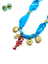 BANDANA NECKLACE TURQUOISE / LOBSTER