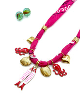 BANDANA NECKLACE FUCHSIA / SARDINES IN LOVE