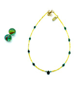 YELLOW/GREEN JADE NECKLACE mini