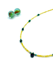 YELLOW/GREEN JADE NECKLACE mini