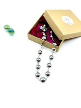 “Silver bubbles” stainless steel necklace