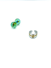 “2tone cross” stainless steel RING