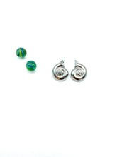 ''KOCHLIAS'' STEEL EARRINGS