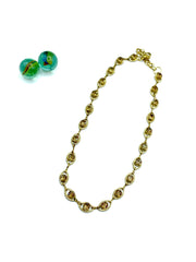 “Crystal eyes” choker necklace ( gold/colorado topaz)