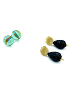 ''JASMINE'' DANGLE EARRINGS ( black )
