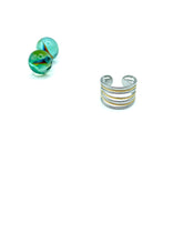 “Lines” stainless steel RING