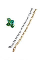 ''BASE'' steel chain (xmas charm bracelet)