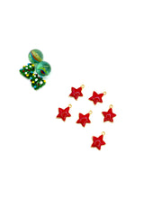 XMAS CHARM ''ΑΣΤΕΡΙ'' (ΚΟΚΚΙΝΟ/ΧΡΥΣΟ)