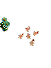 XMAS CHARM “GINGERBREAD” ΜΕ ΣΜΑΛΤΟ (ΚΑΦΕ)