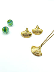 ''VENTALIA'' stainless steel pendant / chain necklace