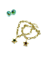 ''LUCKY STAR'' charm bracelet stainless steel