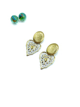 ''FAME HEART'' STAINLESS STEEL EARRINGS