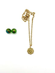 ''MALTESE CROSS'' stainless steel chain necklace