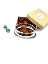 ''SIMONA'' stainless steel bold bracelet (lustre)