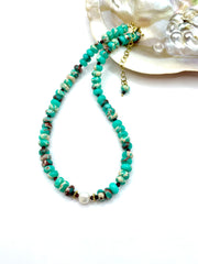 ''JASPER'' gemstone necklace ( veraman )