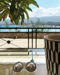 "Meandros" Vintage Earrings