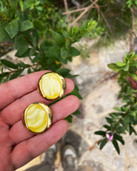 ''Lemon'' vintage earrings