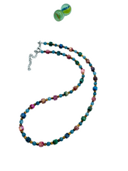 Multi gemstones necklace ( cubes ) 