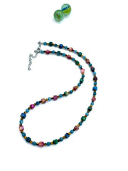 Multi gemstones necklace ( cubes ) 