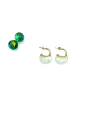 ''Cream'' hoops ( boat shaped )