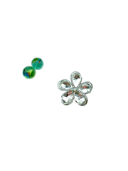 “Flora” brooch (white)