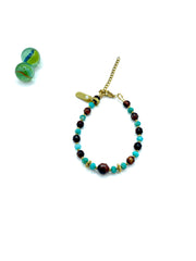 Tiger’s eye & Amazonite gemstone bracelet