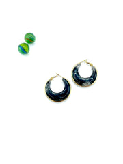''GRAY ANTHRACITE'' HOOPS (rounded)
