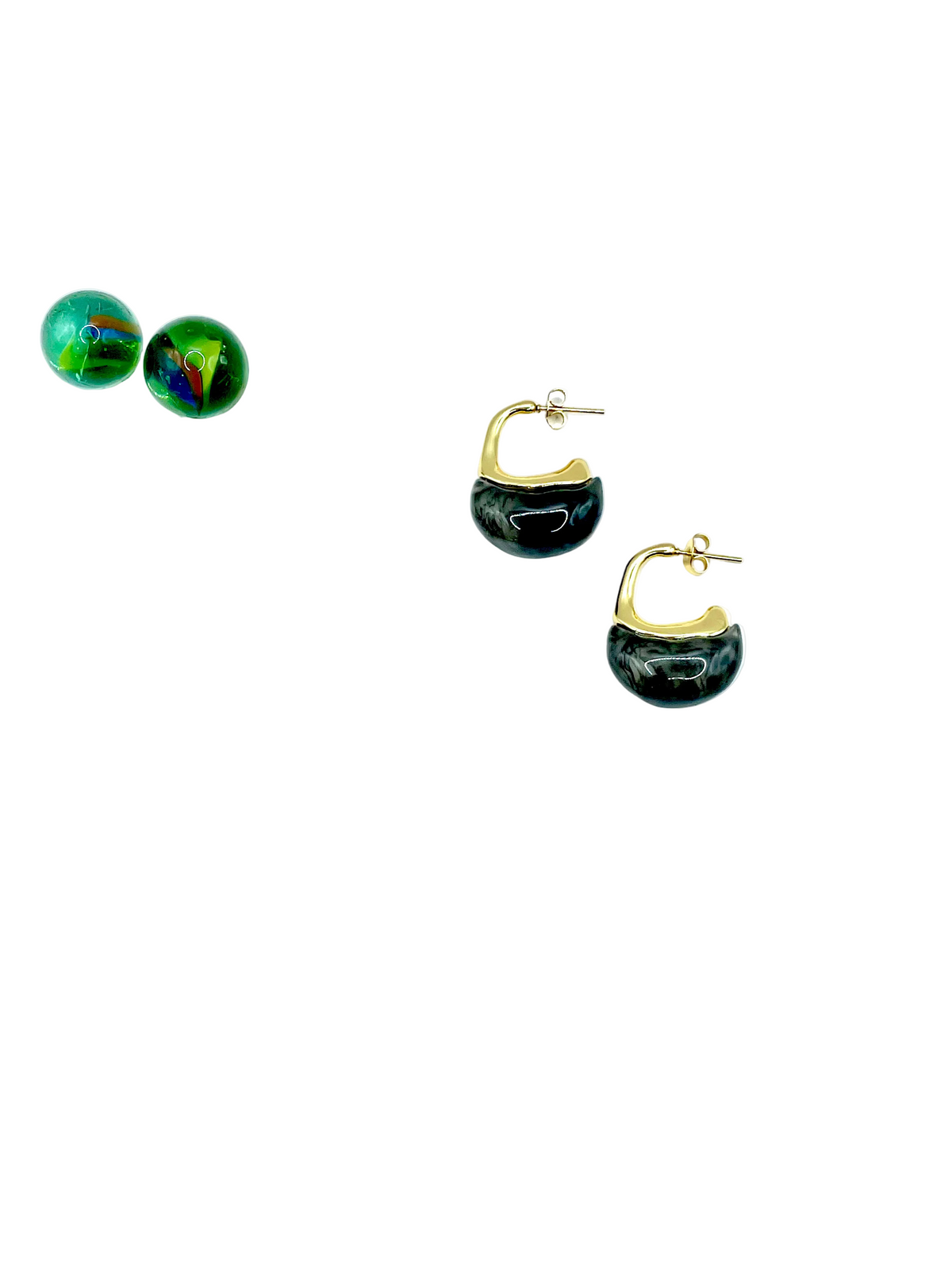 “Gray Anthracite” hoops (boat shaped)