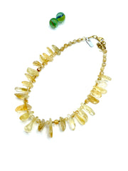 “CITRON” statement citrine gemstone necklace