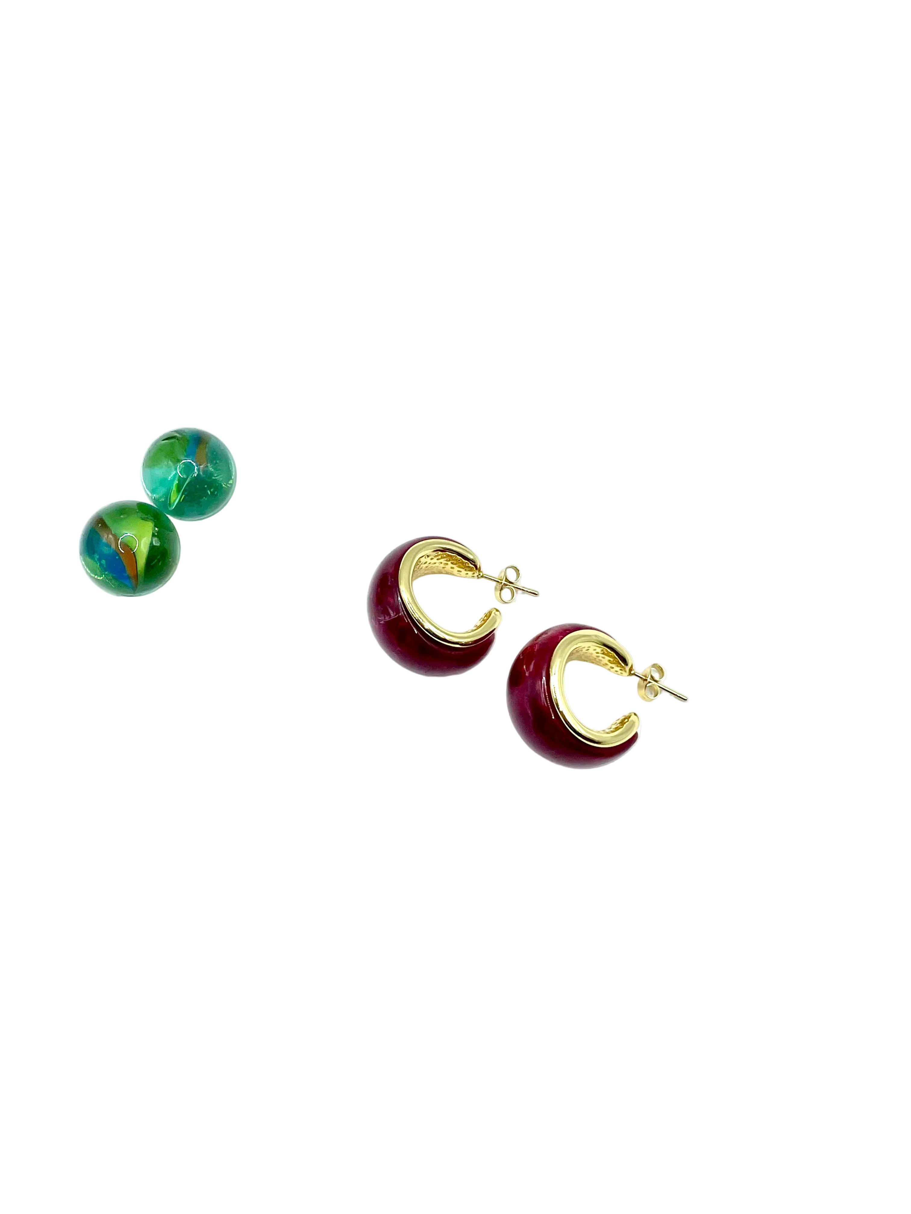 “Cherry red” hoops ( bombe-large)