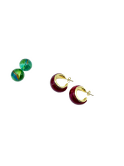 “Cherry red” hoops ( bombe-large)